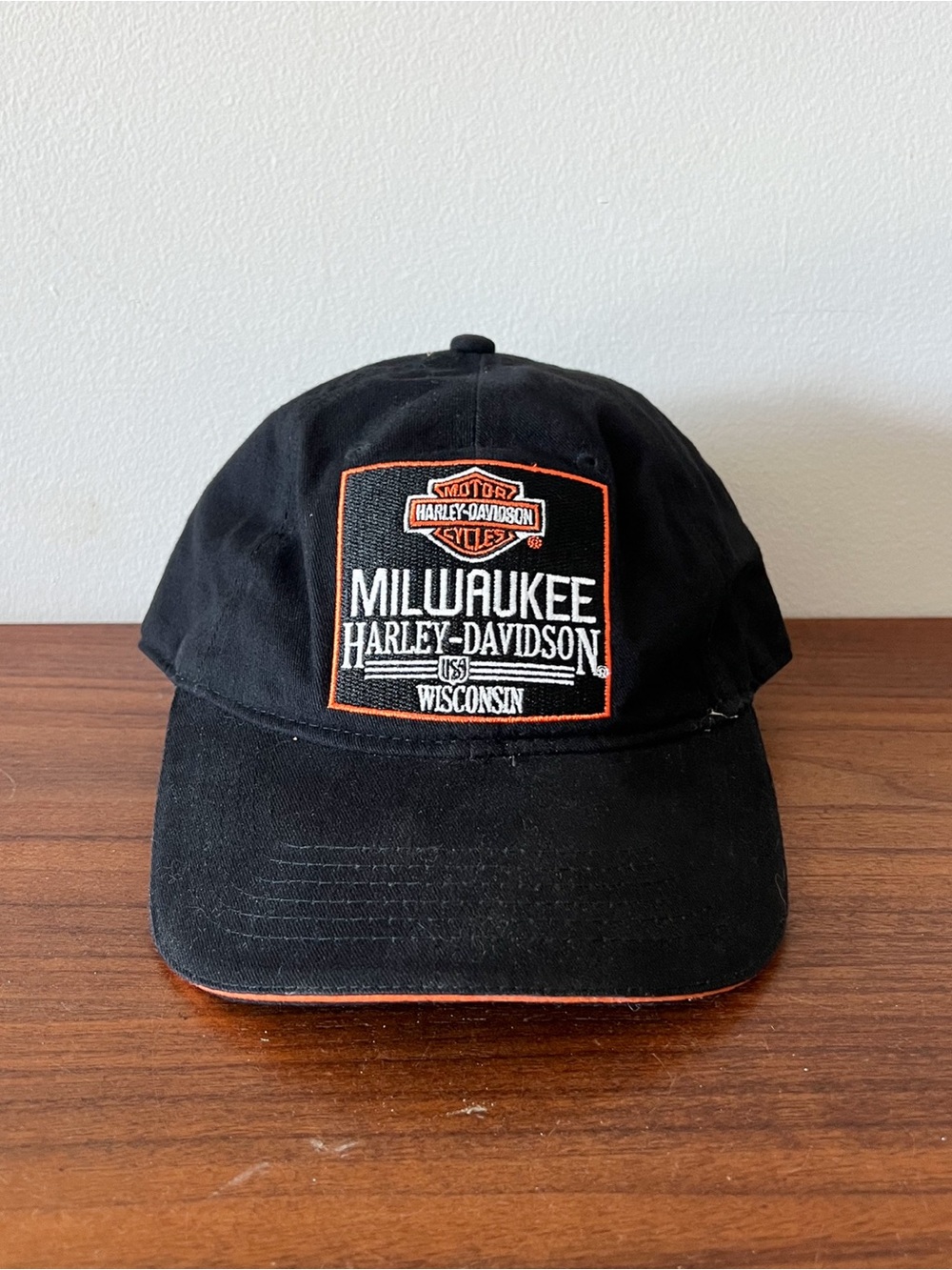 Harley-Davidson‎ Milwaukee Wisconsin Black Adjustable Dad Hat Embroidered Cap